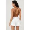 imageODODOS 2Pack Seamless Henley Crop for Women Open Back Ribbed Tank Buttonup Cropped TopBlackclay