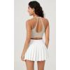 imageODODOS 2Pack Seamless Henley Crop for Women Open Back Ribbed Tank Buttonup Cropped TopBlackmushroom