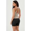 imageODODOS 2Pack Seamless Henley Crop for Women Open Back Ribbed Tank Buttonup Cropped TopMushroombrunette