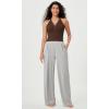 imageODODOS 2Pack Seamless Henley Crop for Women Open Back Ribbed Tank Buttonup Cropped TopMushroombrunette