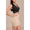 imageODODOS Seamless Mini Skirt for Women Ribbed High Waisted Bodycon Basic Pencil SkirtsBeigecoralteal