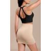 imageODODOS Seamless Mini Skirt for Women Ribbed High Waisted Bodycon Basic Pencil SkirtsBeigecoralteal