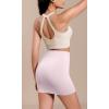 imageODODOS Seamless Mini Skirt for Women Ribbed High Waisted Bodycon Basic Pencil SkirtsPink Lace