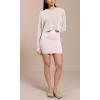 imageODODOS Seamless Mini Skirt for Women Ribbed High Waisted Bodycon Basic Pencil SkirtsPink Lacevioleticeberg