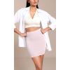 imageODODOS Seamless Mini Skirt for Women Ribbed High Waisted Bodycon Basic Pencil SkirtsPink Lacevioleticeberg