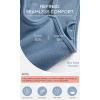 imageODODOS Seamless Sports Bra for Women Ribbed Camisoles Non Padding Yoga Bra Crop Tank TopsDusty Blue
