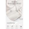 imageODODOS Seamless Sports Bra for Women Ribbed Camisoles Non Padding Yoga Bra Crop Tank TopsIvorystar Whiteermine