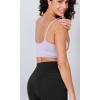 imageODODOS Seamless Sports Bra for Women Ribbed Camisoles Non Padding Yoga Bra Crop Tank TopsLilacgreen Milieuclay