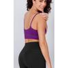 imageODODOS Seamless Sports Bra for Women Ribbed Camisoles Non Padding Yoga Bra Crop Tank TopsPhloxsea Greenlapis