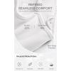 imageODODOS Seamless Sports Bra for Women Ribbed Camisoles Non Padding Yoga Bra Crop Tank TopsWhitebeigeocean