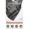 imageODODOS Seamless Square Neck Sports Bra for Women Ribbed Crop Tank Casual Low Back Cropped TopsStone Washing Charcoal