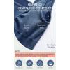 imageODODOS Seamless Square Neck Sports Bra for Women Ribbed Crop Tank Casual Low Back Cropped TopsStone Washing Cobalt Blue