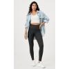 imageODODOS Vintage 78 Length Seamless Leggings for Women Ribbed High Waist Casual Workout Gym Yoga Pants2528quot InseamBlack