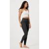 imageODODOS Vintage 78 Length Seamless Leggings for Women Ribbed High Waist Casual Workout Gym Yoga Pants2528quot InseamBlack