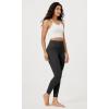 imageODODOS Vintage 78 Length Seamless Leggings for Women Ribbed High Waist Casual Workout Gym Yoga Pants2528quot InseamBlack