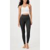 imageODODOS Vintage 78 Length Seamless Leggings for Women Ribbed High Waist Casual Workout Gym Yoga Pants2528quot InseamBlack