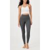 imageODODOS Vintage 78 Length Seamless Leggings for Women Ribbed High Waist Casual Workout Gym Yoga Pants2528quot InseamCharcoal