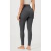 imageODODOS Vintage 78 Length Seamless Leggings for Women Ribbed High Waist Casual Workout Gym Yoga Pants2528quot InseamCharcoal