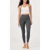 imageODODOS Vintage 78 Length Seamless Leggings for Women Ribbed High Waist Casual Workout Gym Yoga Pants2528quot InseamCharcoal