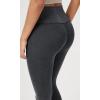 imageODODOS Vintage 78 Length Seamless Leggings for Women Ribbed High Waist Casual Workout Gym Yoga Pants2528quot InseamVintage Stone Wash Black