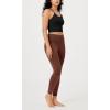 imageODODOS Vintage 78 Length Seamless Leggings for Women Ribbed High Waist Casual Workout Gym Yoga Pants2528quot InseamVintage Stone Wash Brown
