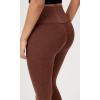 imageODODOS Vintage 78 Length Seamless Leggings for Women Ribbed High Waist Casual Workout Gym Yoga Pants2528quot InseamVintage Stone Wash Brown