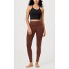 imageODODOS Vintage 78 Length Seamless Leggings for Women Ribbed High Waist Casual Workout Gym Yoga Pants2528quot InseamVintage Stone Wash Brown