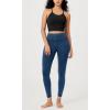 imageODODOS Vintage 78 Length Seamless Leggings for Women Ribbed High Waist Casual Workout Gym Yoga Pants2528quot InseamVintage Stone Wash Cobalt Blue