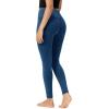 imageODODOS Vintage 78 Length Seamless Leggings for Women Ribbed High Waist Casual Workout Gym Yoga Pants2528quot InseamVintage Stone Wash Cobalt Blue