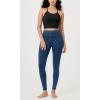 imageODODOS Vintage 78 Length Seamless Leggings for Women Ribbed High Waist Casual Workout Gym Yoga Pants2528quot InseamVintage Stone Wash Cobalt Blue