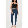 imageODODOS Vintage 78 Length Seamless Leggings for Women Ribbed High Waist Casual Workout Gym Yoga Pants2528quot InseamVintage Stone Wash Denim Blue