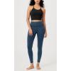 imageODODOS Vintage 78 Length Seamless Leggings for Women Ribbed High Waist Casual Workout Gym Yoga Pants2528quot InseamVintage Stone Wash Denim Blue