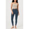 imageODODOS Vintage 78 Length Seamless Leggings for Women Ribbed High Waist Casual Workout Gym Yoga Pants2528quot InseamVintage Stone Wash Navy