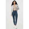 imageODODOS Vintage 78 Length Seamless Leggings for Women Ribbed High Waist Casual Workout Gym Yoga Pants2528quot InseamVintage Stone Wash Navy
