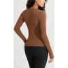 imageODODOS Womens Long Sleeve Round Neck Tops Ribbed Knit Casual Tee Slim Fit Seamless Basic T ShirtsClay