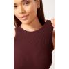 imageODODOS 3Pack Seamless Crop Tank for Women Ribbed Soft High Neck Cropped TopsClaretoceansky Blue