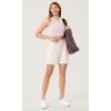 imageODODOS 3Pack Seamless Crop Tank for Women Ribbed Soft High Neck Cropped TopsPink Lacevioleticeberg