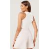 imageODODOS 3Pack Seamless Crop Tank for Women Ribbed Soft High Neck Cropped TopsWhitewhitewhite