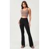 imageODODOS Seamless Halter Crop Tops for Women Ribbed Soft V Neck Open Back Cropped Tank TopSphinx
