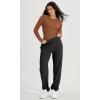 imageODODOS Seamless Long Sleeve Tops with Thumb Hole for Women Crew Neck Ribbed Tee Workout Yoga ShirtsClayblack