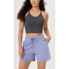 imageODODOS Womens Crop 3Pack Herringbone Knit Seamless Soft Camisole Crop Tank TopsCharcoaltaupemushroom
