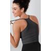 imageODODOS Womens Crop 3Pack Herringbone Knit Seamless Soft Camisole Crop Tank TopsCharcoaltaupemushroom