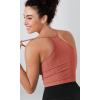 imageODODOS Womens Crop 3Pack Herringbone Knit Seamless Soft Camisole Crop Tank TopsCoralmintwhite