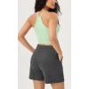 imageODODOS Womens Crop 3Pack Herringbone Knit Seamless Soft Camisole Crop Tank TopsCoralmintwhite