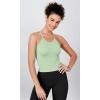 imageODODOS Womens Crop 3Pack Herringbone Knit Seamless Soft Camisole Crop Tank TopsCoralmintwhite