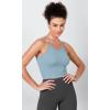 imageODODOS Womens Crop 3Pack Herringbone Knit Seamless Soft Camisole Crop Tank TopsVioleticebergpink Lace