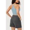 imageODODOS Womens Crop 3Pack Herringbone Knit Seamless Soft Camisole Crop Tank TopsVioleticebergpink Lace