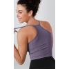 imageODODOS Womens Crop 3Pack Herringbone Knit Seamless Soft Camisole Crop Tank TopsVioleticebergpink Lace