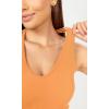 imageODODOS 3Pack Seamless Racerback Crop Tank for Women Ribbed Knit Soft Crop TopsNeon Pinkgreenorange