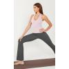 imageODODOS 3Pack Seamless Racerback Crop Tank for Women Ribbed Knit Soft Crop TopsPink Lacevioleticeberg